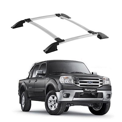 Rack de teto Ranger 1998 99 2000 2001 a 2012 Cab Dupla Prata