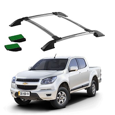 Bagageiro S10 2012 em diante Cabine Dupla Cromado Colado