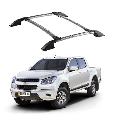 Rack de Teto S10 2012 a 2018 2019 2020 Cab Dupla Cromado
