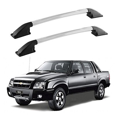 Longarina S10 1995 1996 1997 1998 a 2011 Prata Cabine Dupla