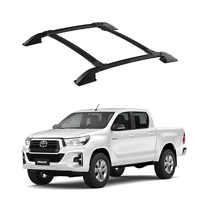 Bagageiro Hilux 2016 2017 2018 2019 2020 Preto Cabine Dupla