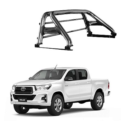 Santo Antonio Hilux 2016 2017 2018 2019 2020 Cromado Duplo