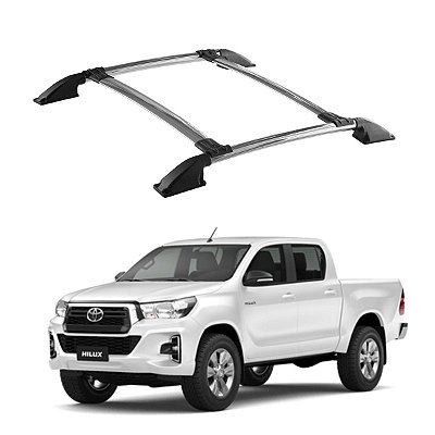 Bagageiro Hilux 2005 a 2013 2014 2015 Cromado Cabine Dupla