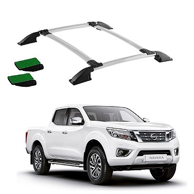 Bagageiro FRONTIER SEL 2008 a 2016 Prata Cabine Dupla Colado