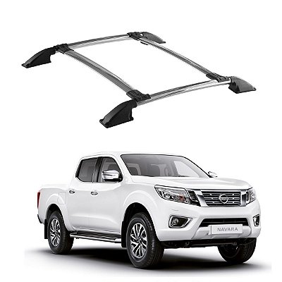 Bagageiro FRONTIER SEL 2008 2009 a 2016 Cromado Cabine Dupla