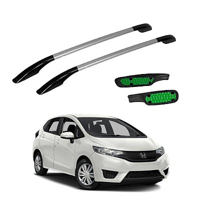 Rack De Teto Honda Fit 2014 2015 2016 2017 2018 a 2020 Prata