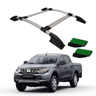 Rack De Teto L200 Triton Sport 2017 2018 2019 2020 CD Prata