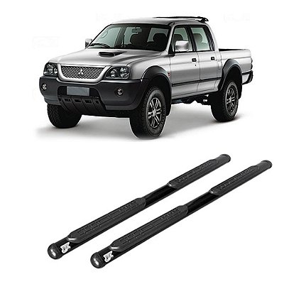 Estribo L200 Sport 2003 2004 2005 2006 2007 Cab. Dupla Preto
