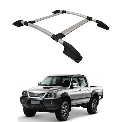 Rack Teto L200 Sport 2003 2004 2005 2006 2007 CD Prata