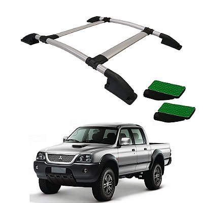 Rack De Teto L200 Sport 2003 2004 2005 2006 2007 CD Prata