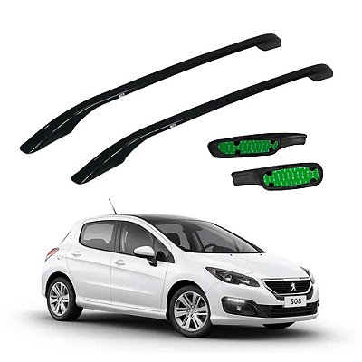 Rack Teto Peugeot 308 2013 2014 2015 2016 2017 a 2020 Preto