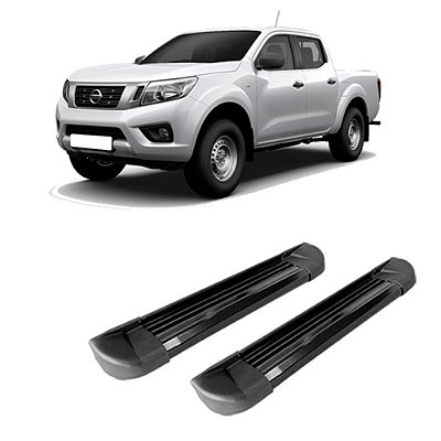 Estribo Nissan Np 300 2017 2018 2019 2020 Cab. Dupla Preto