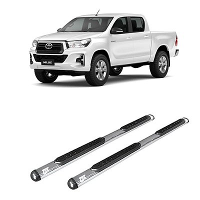 Estribo Hilux 2016 2017 2018 2019 2020 Cabine Dupla Cromado
