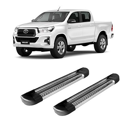 Estribo Hilux 2016 2017 2018 2019 2020 Cabine Dupla Alumínio