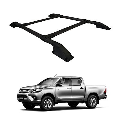 Rack De Teto Hilux 2016 2017 2018 2019 2020 Cab. Dupla Preto