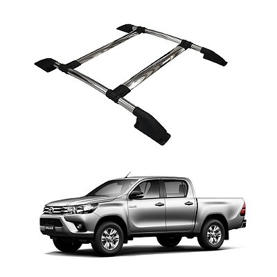 Rack De Teto Hilux 2016 2017 2018 2019 2020 C. Dupla Cromado