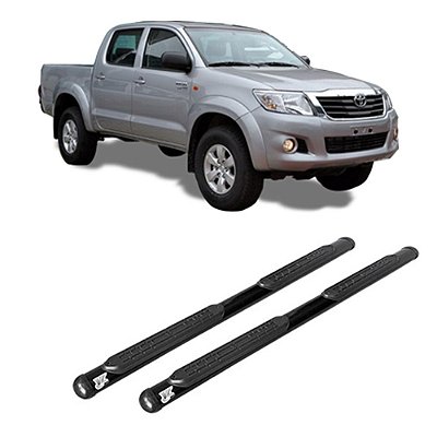 Estribo Hilux 2005 a 2010 2011 2012 2013 2014 2015 CD Preto