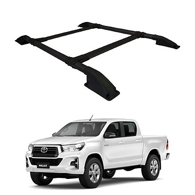Rack De Teto Hilux 2005 a 2012 2013 2014 2015 C. Dupla Preto