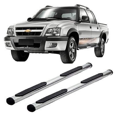 Estribo S10 1996 A 2008 2009 2010 2011 Cromado Cab Dupla