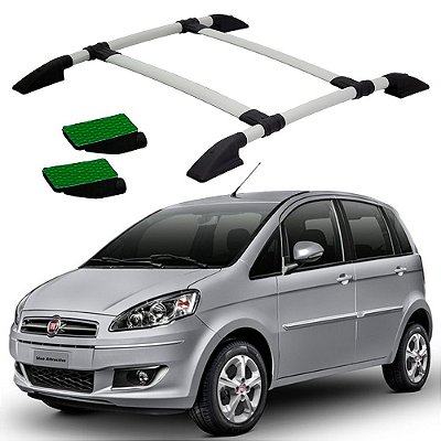 Bagageiro Fiat Idea 2005 A 2013 2014 2015 2016 Prata Colado