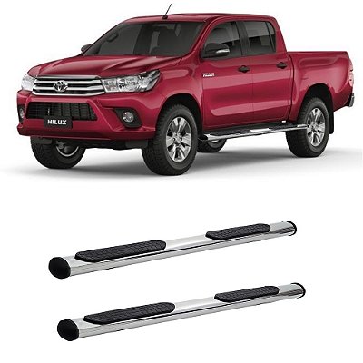 Estribo Hilux 2016 2017 2018 2019 Cabine Dupla Cromado