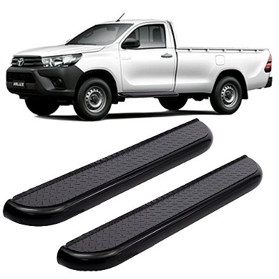 Estribo Hilux 2006 A 2012 2013 2014 2015 Cab Simples Preto