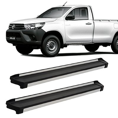 Estribo Hilux 2006 A 2013 2014 2015 Cabine Simples Preto