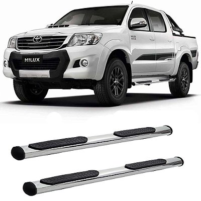 Estribo Hilux 2006 A 2013 2014 2015 Cabine Dupla Cromado