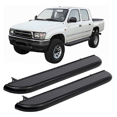 Estribo Hilux 1997 1998 1999 2000 2001 Cabine Dupla Preto