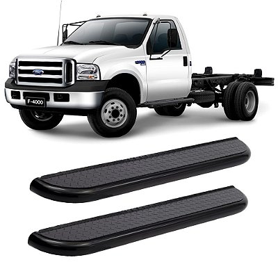 Estribo F4000 1999 2000 2001 A 2019 Cabine Simples  Preto