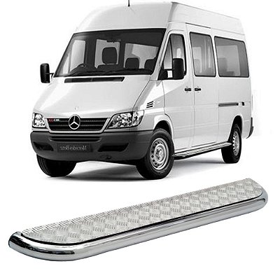 Estribo Sprinter 311 415 2012 A 2019 Cromado Com Chapa