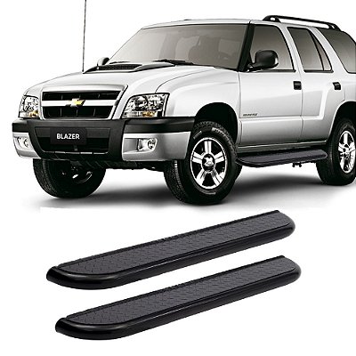 Estribo Blazer 1995 1996 1997 1998 A 2011 Chapa Preto