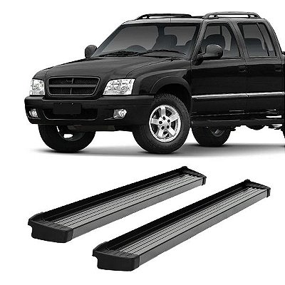 Estribo S10 1996 A 2007 2008 2009 2010 2011 Cab Dupla Preto