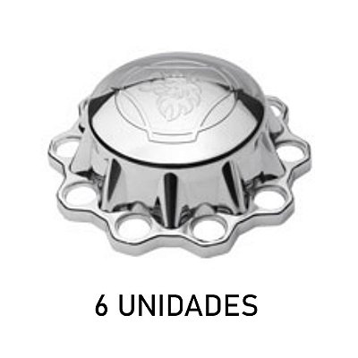 Sobre Tampa Do Cubo Do Truque Grifo Cromada 6 Unidades