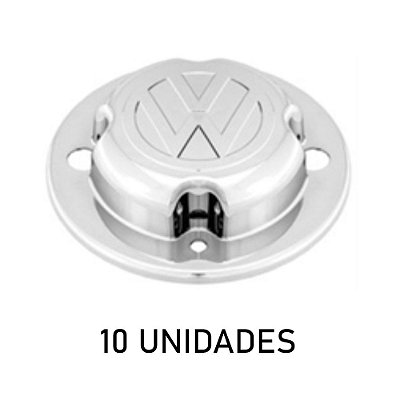 Sobre Tampa Do Cubo Dianteiro Vw Cromada 10 Unidades