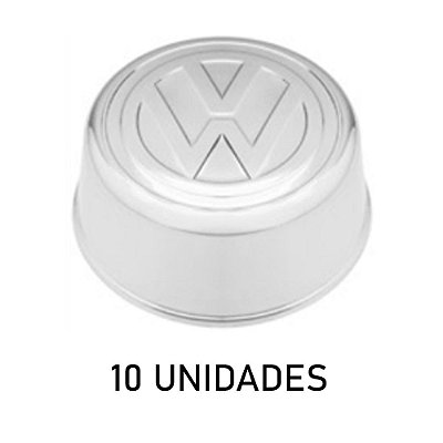 Sobre Tampa Do Cubo Dianteiro Vw 3/4 Cromada 10 Unidades