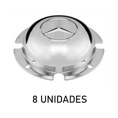 Sobre Tampa Do Cubo Dianteiro Mb Cromada 8 Unidades