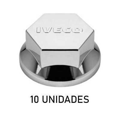 Sobre Tampa Do Cubo Dianteiro Iveco Cromada 10 Unidades