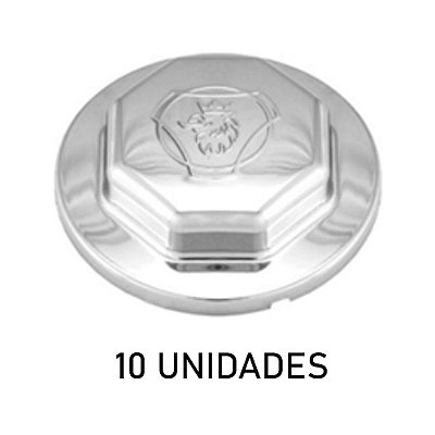 Sobre Tampa Do Cubo Dianteiro Grifo Cromada 10 Unidades