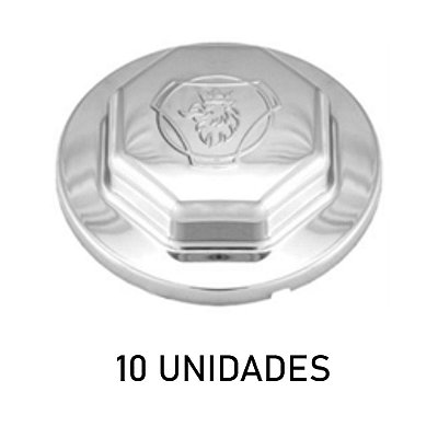 Sobre Tampa Do Cubo Dianteiro Grifo Cromada 10 Unidades