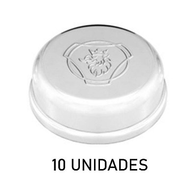 Sobre Tampa Do Cubo Dianteiro Grifo Cromada 10 Unidades
