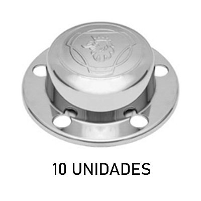Sobre Tampa Do Cubo Dianteiro Grifo Cromada 10 Unidades
