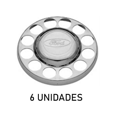 Sobre Tampa Do Cubo Da Tração Ford 3/4 - 1119 6 Unidades