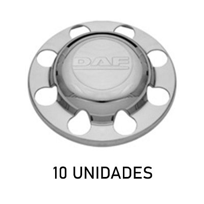 Sobre Tampa Do Cubo Da Tração Daf Cromada 10 Unidades