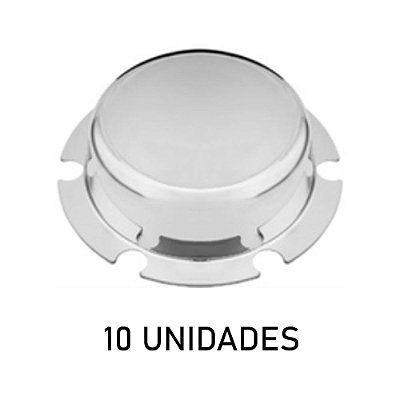 Sobre Tampa Do Cubo Carreta 06 Furos Maior Cromada 10 Un