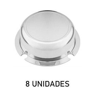 Sobre Tampa Do Cubo Carreta 4 Furos Maior Cromada 8 Unidades
