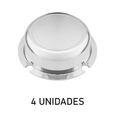 Sobre Tampa Do Cubo Carreta 4 Furos Maior Cromada 4 Unidades