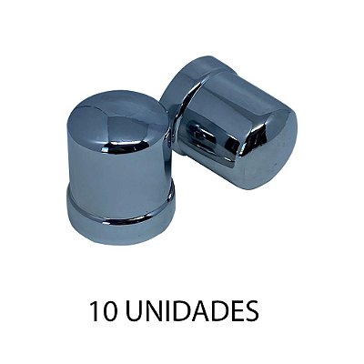 Capa De Porca Russa 32/33mm Cromada 10 Unidades