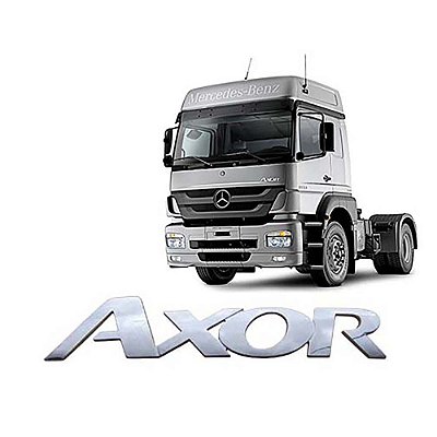 Letreiro Mercedes Axor Injetado e Cromado