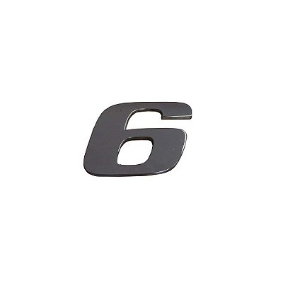 Letreiro número 6 9 Mercedes Todos os Modelos Injetado Cromo